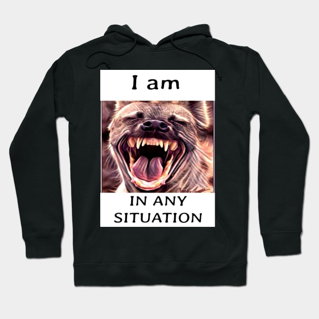 Laughing hyena Hoodie by d1a2n3i4l5